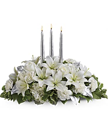 Silver Elegance Centerpiece